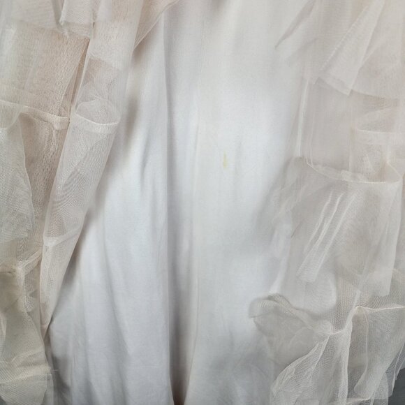 David's Bridal Embroidered A-line Gown 10 - Picture 5 of 5